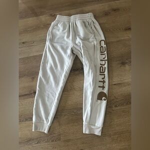 Boys Carhartt Cream Fleece Joggers